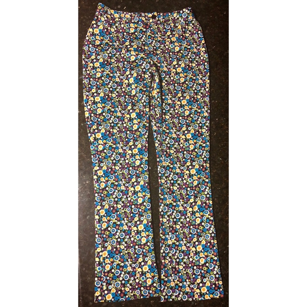 Cute Vintage Flower Power Style Pants